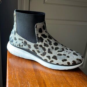 Cole Haan Ocelot Haircalf-Optic White Chelsea Boot